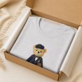 thumbnail image 6 of Preppy Teddy Bear Graphic T-Shirt Women's Unisex Cotton Crewneck Tee Retro Bear Print Short Sleeve, 6 of 9