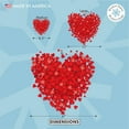 thumbnail image 2 of Window Flakes Reusable Valentine Decoration Heart of Hearts Vinyl Window Cling (Peel & Cling). Made in America. (Medium), 2 of 9