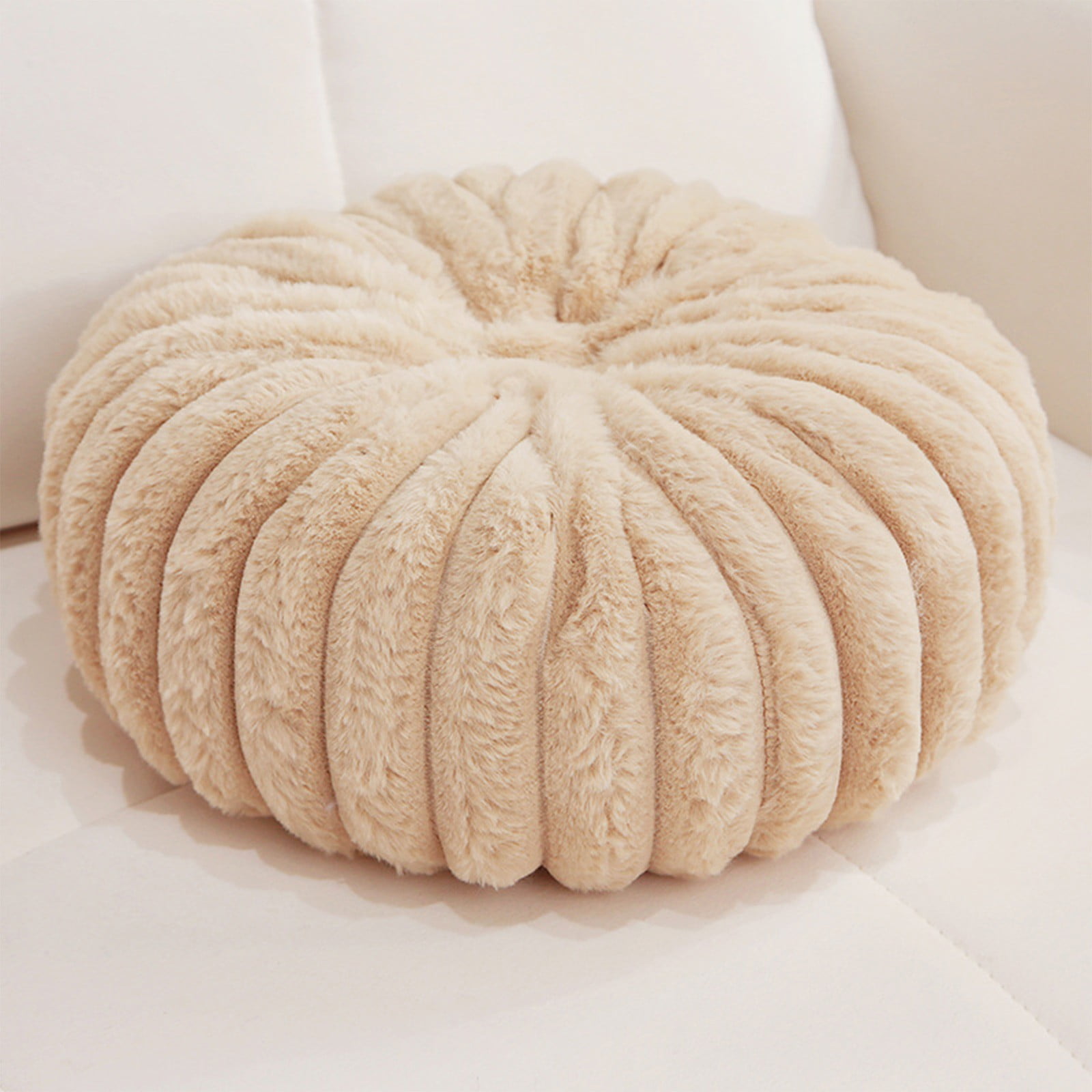 Hvmvliv 13.77x13.77x5.9in Throw Pillow for Couch Pumpkin Cushion Sofa Decorative Cushion Pumpkin Sofa Pillow Lazy Person Pillow Living Room Pillow Tatami Khaki