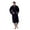 Black, variant on Lotus Linen Lightweight Waffle Robe for Men - Lightweight Cotton Blend Spa Bathrobe, Black Small