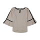 thumbnail image 1 of Calvin Klein Blusa con ribete en contraste para mujer, rosa, 1X, 1 of 1