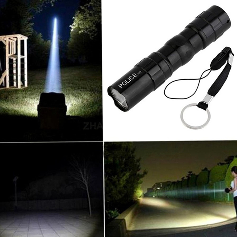 3W Waterproof Mini Flashlight LED Lamp for Daily Travel Portable