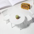thumbnail image 3 of Table à Manger Ronde Modèle de Mobilier de Maison de Poupée à l'Échelle 1:12, Jouet Miniature Accessoire, 3 of 8