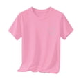 thumbnail image 3 of Mooqilaa Girls T Shirts Size 10-12, Fashion Short Sleeve Crew Neck Printed Kids Summer Tops Pink, 3 of 4