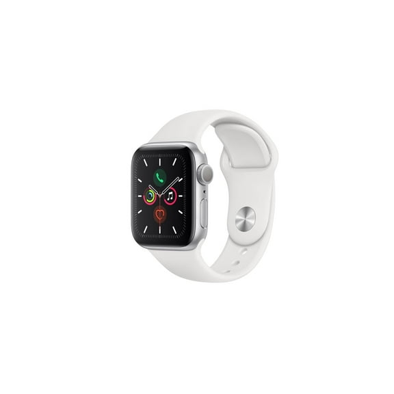 Restored Apple Watch Series 4 (GPS, 40mm) - Silver - Aluminum Case - White Sport Band (Refurbished)