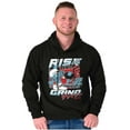thumbnail image 4 of The Smurfs Kanji Rise and Grind Hoodie Hooded Sweatshirt Men Brisco Brands L, 4 of 6