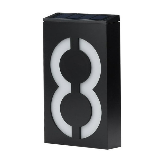 Solar House Number Light under $5! CQCYD Solar Powered House Number Light, Outdoor Waterproof Address Plaque, Illuminated Door Number Sign, Garden Courtyard Wall Light, Automatic Solar Lighting