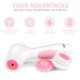thumbnail image 2 of Juego de cepillos de limpieza facial recargables con 3 cabezales giratorios bidireccionales - Sistema de spa facial resistente al agua - Microdermoabrasión avanzada para una exfoliación suave y un la Namotu WMZY-515, 2 of 7