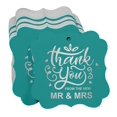 thumbnail image 3 of Inkdotpot Real Silver Foil Bracket Shape Paper Hang Tags Thank You From The New Wedding Favor Tags Pack Of 100, 3 of 7