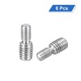 thumbnail image 3 of Uxcell 6Pack M6x10mm to M8x10mm Double End Threaded Stud 304 Stainless Steel Rods, 3 of 6