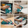 thumbnail image 5 of 6 Pcs Funny Kitchen Towels,Dark Green Christmas Tree and House Pattern Microfiber Dish Towels,Kitchen Tea Towels,Kitchen Towel Set (18" X 26"), 5 of 7