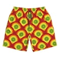 thumbnail image 3 of Uemuo Music Colors Pattern Men's Swim Trunks Hawaiian Beach Bathing Suit Swimsuits Beach Quick-Dry Shorts with Pockets-Small, 3 of 9