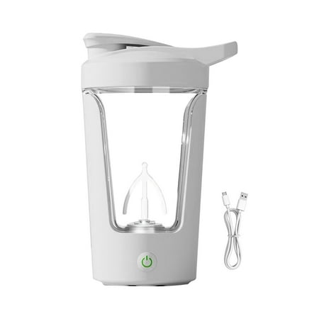 

Clearance! Hmlai White Mixing Cup Automatic Mixing Cup Portable Rechargeable Cleaning Automatic Mixing Cup One Working Electric Mixing Cup Self Mixing Coffee Cup Suitable for Home Travel