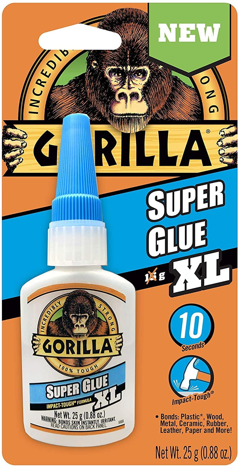 Gorilla Super Glue XL, 25 gram, Clear, Pack of 1,7400202