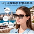 thumbnail image 5 of AI Smart Glasses with Real-Time Translation & Voice Assistant – Bluetooth Sunglasses with Noise-Cancelling Calls, Music, Touch Control, Photochromic Lenses, UV & Blue Light Protection-Tortoiseshell, 5 of 5