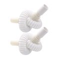 thumbnail image 1 of 2Pcs Basin Drainage Pipe S-bend Plastic Joint Downpipe Hose Deodorant Drainer (White), 1 of 9