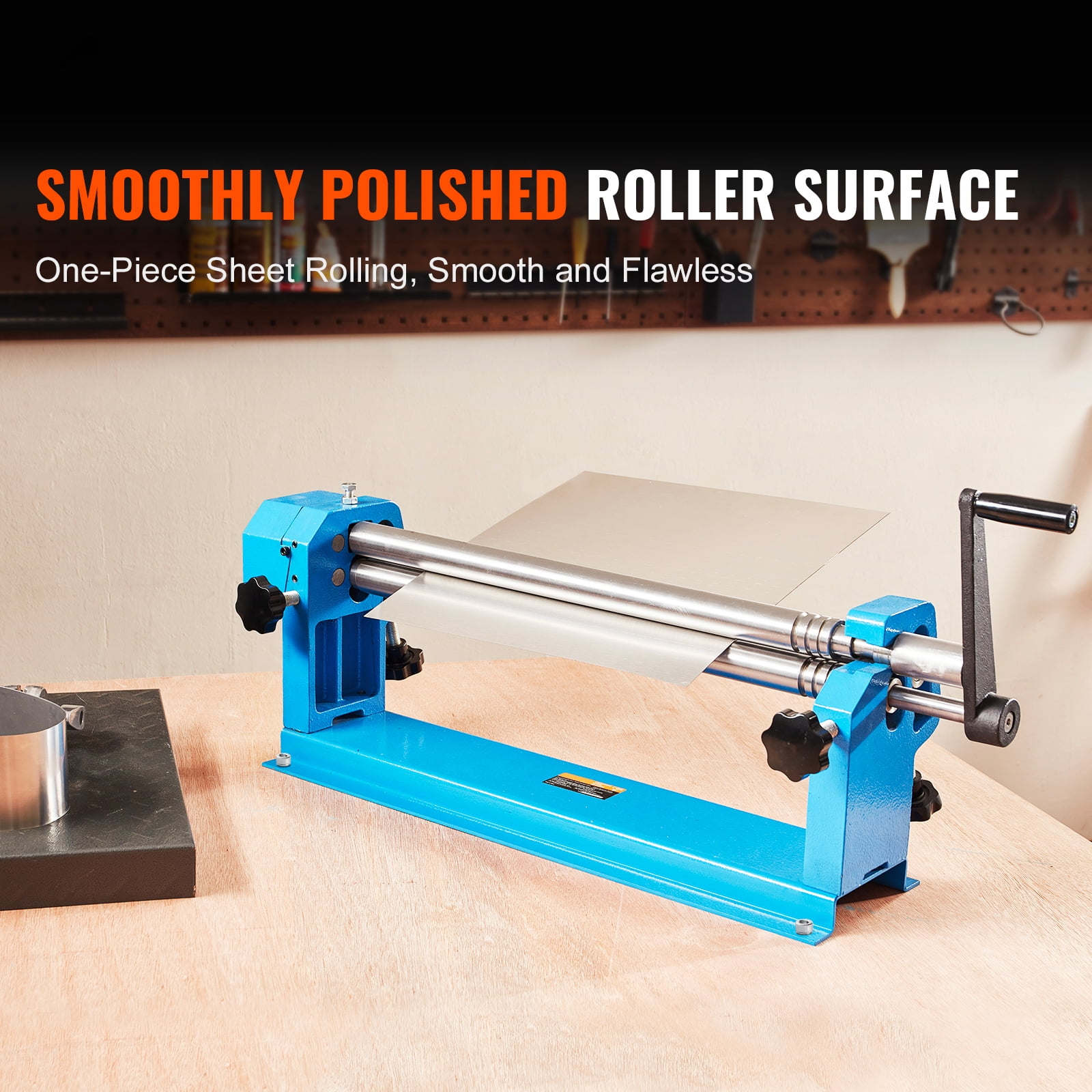 VEVOR Slip Roll Machine Sheet Metal Slip Roller 24'' x 16 Gauge φ1.49 in Roller