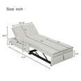 thumbnail image 2 of 3-in-1 Sofa Bed Chair, Convertible Sleeper Chair Bed  for Adults, Lounger Chair Single Bed for Living Room Bedroom, 2 of 7