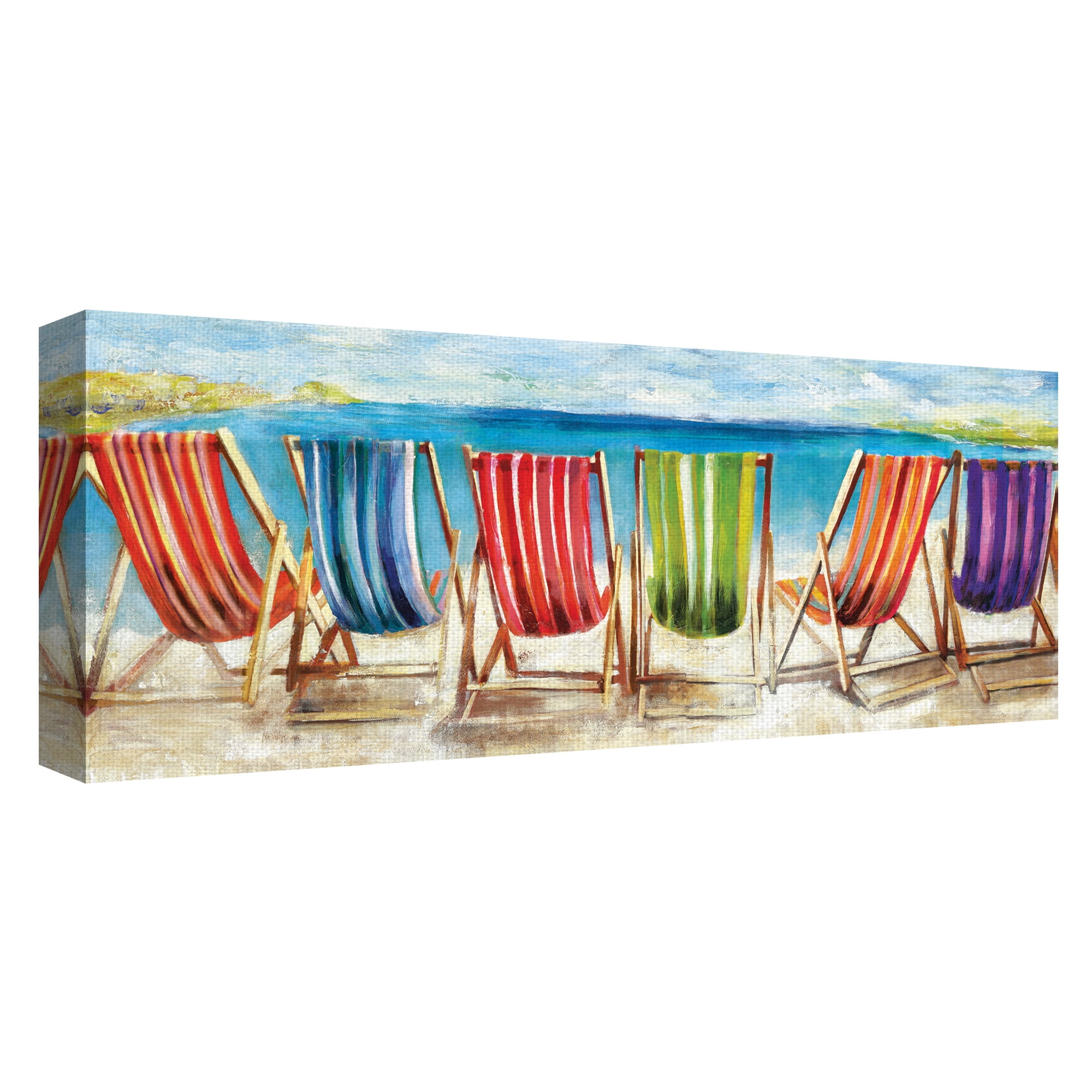 Masterpiece Art Gallery Sunburst Sunflowers I by Sandy Doonan Canvas Art Print 16" x 48"