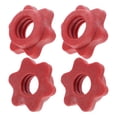 thumbnail image 1 of HEALEEP 4 Pcs Haltères Anti-Dérapants en Plastique Rouge Autobloquant pour Entraînements, 1 of 4
