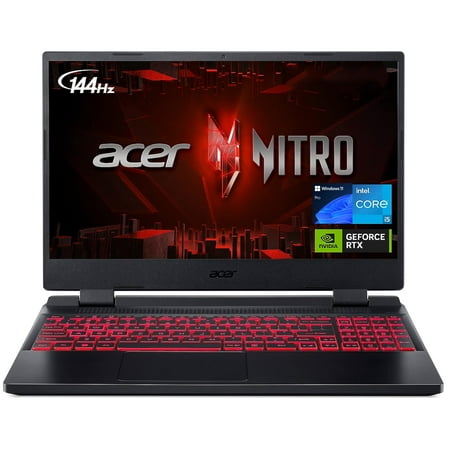 Acer Nitro 5 Gaming Laptop, 15.6" FHD IPS 144Hz Display, 12th Gen Intel Core i5-12500H, GeForce RTX 3050 Ti 4GB, 16GB RAM, 1TB PCIe 4.0, Backlit KB, Thunderbolt 4, HDMI, Wi-Fi 6, Win 11 Pro