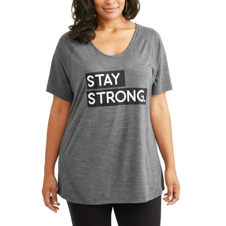 Terra & Sky Womens Plus Size Active Tee