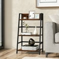 thumbnail image 2 of Costway 3-Tier Ladder Bookshelf Industrial Storage Rack Bookcase Plant Display Shelf, 2 of 10