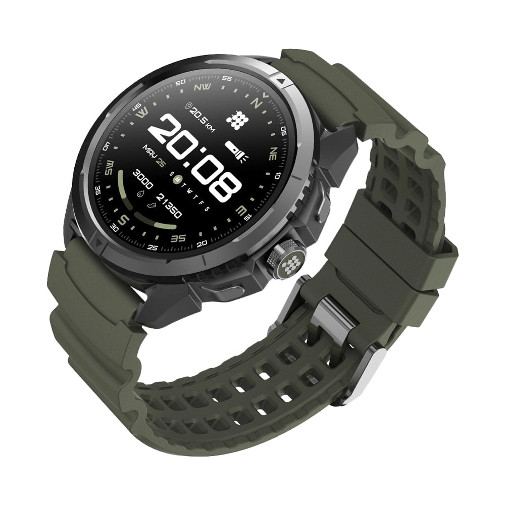 Cubitt TERRA Rugged Smartwatch with Dual-Band GPS (L1+L5), 1.48” AMOLED Display, Offline Maps, AI Coach, VITA Assistant, Military Certified, 5ATM, Up to 14-Day Battery Life