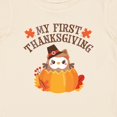 thumbnail image 4 of Inktastic My 1st Thanksgiving Cute Owl in Pumpkin Boys or Girls Baby T-Shirt, 4 of 5