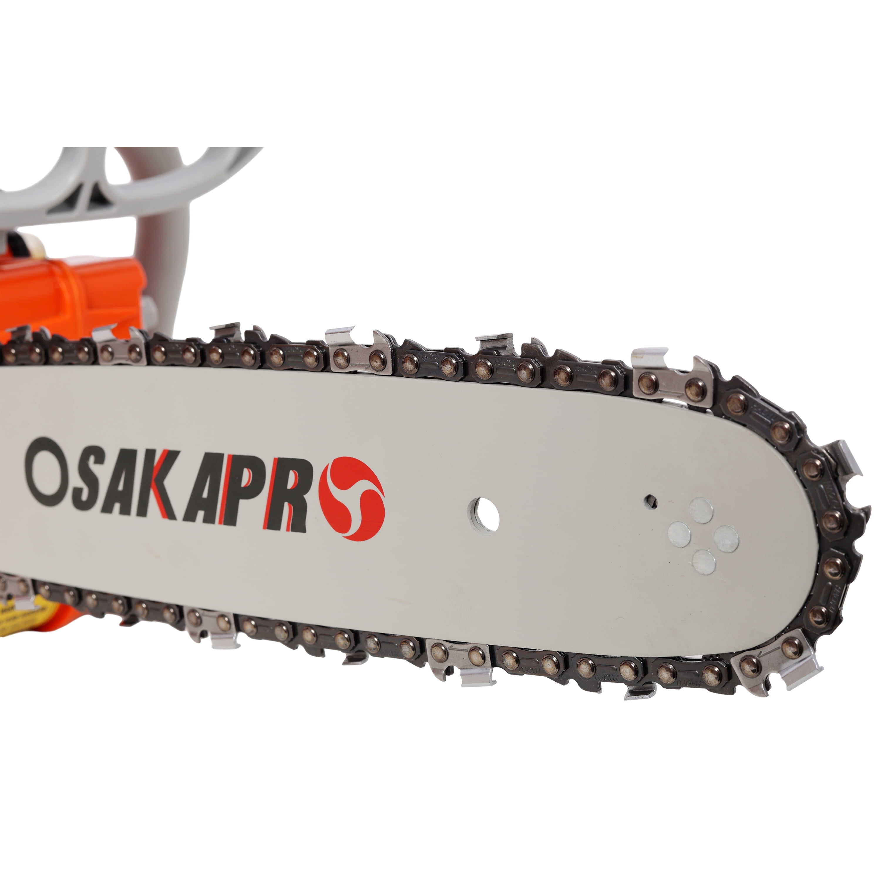 12-Inch Gasoline Chainsaw with 25cc 2-Cycle Engine and Anti-Vibration System, Gas Chain Saw and Wood Cutting Tool for Tree Cutting, Orange