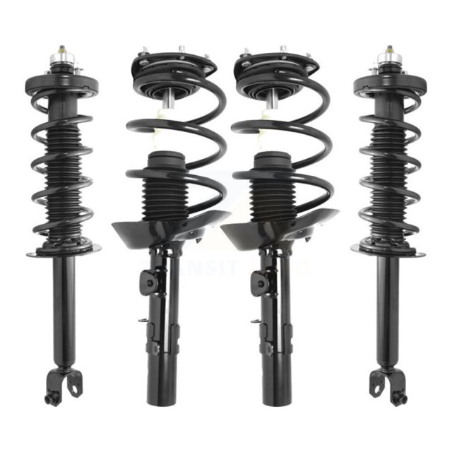 Transit Auto Front Rear Complete Suspension Shocks Strut and Coil Spring Mount Assemblies Kit for Car 2013-2017 Honda Accord Excludes Hybrid Models - Left Right Side (Driver Passenger) K78A-100502