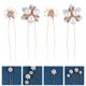 thumbnail image 4 of KAKOWELY 4 horquillas para el pelo de novia en forma de U, horquillas para el pelo de boda, horquillas con margaritas y perlas en forma de U., 4 of 4