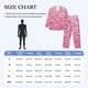 thumbnail image 4 of Fotbe Pink Glitter Pijama de Hombre con Estampado de Manga Larga, Conjunto de 2 Piezas, Ropa de Dormir Suave y Cómoda con Bolsillos-Large, 4 of 7