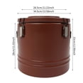 thumbnail image 3 of ToppiJoy Insulated Soup Container, Commercial Food Warmer for Hot Cold Food, Restaurant (Brown), 3 of 17