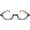 YellowTortoise, variant on The Noble Semi-Rimless Half Reader Half Moon Reading Glasses, 2.50 Yellow Tortoise