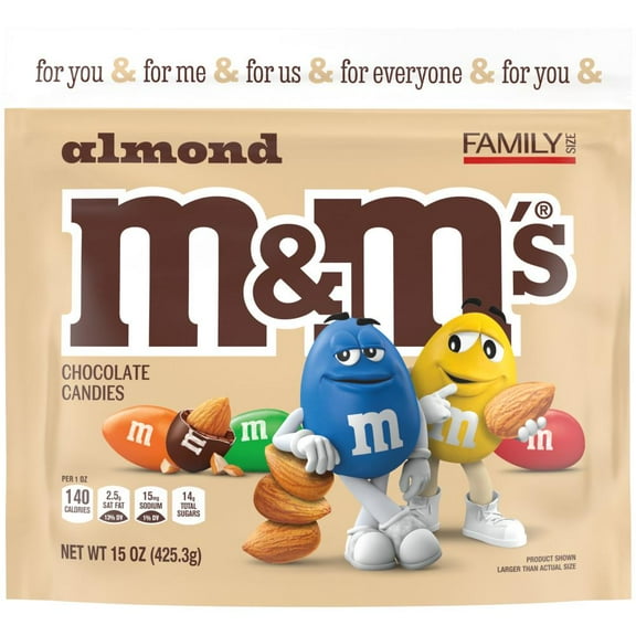 M&M'S Almond Milk Chocolate Candy - Family Size - 15 oz