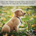 thumbnail image 4 of Heavy Duty Dog Tie Out Cable with Spring and Stake for Medium to Large Dogs Up to 125 lbs, Ideal for Yard, Camping and Outdoor Activities, 4 of 5