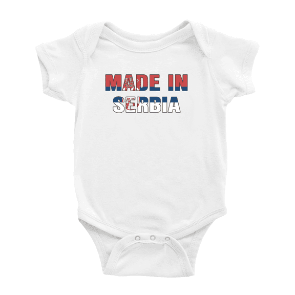 Made In Serbia Cute Baby Clothing Bodysuits Boy Girl Clothes