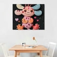 thumbnail image 2 of Orinice Baby Monster Hearts Fine Art Aesthetic Poster Print Wall Painting for Home Decor, Canvas Prints Living Room Bedroom Office Wall Art, Set of Pictures for Kitchen Farmhouse Bathroom, 2 of 6