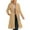 Brown, variant on Aueoeo Women's Double-breasted Coat Lapel Collar Jacket Spring Trench Long-sleeved Casual Coat With Pockets