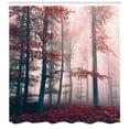 thumbnail image 3 of Ambesonne Forest Shower Curtain, Autumn Fall Nature Woods, 69"Wx84"L, Brown Grey and Red, 3 of 3