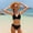 EliteGoogv+Black, variant on Girls Two Piece Bikini Set Solid Color Bikini Top & Briefs Bathing Suit Comfortable Elegant Swimwear Summer Beach Pool Swimsuit,Mint Green,11-12 Years