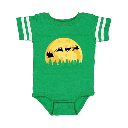 

Inktastic Santa Reindeer Christmas Silhouette Gift Baby Boy or Baby Girl Bodysuit