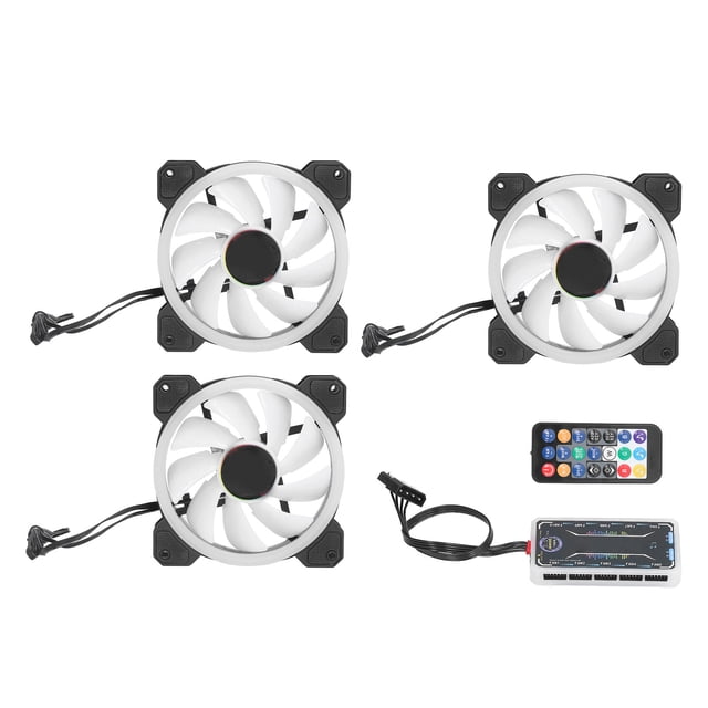 Ventiladores de refrigeración para PC NikouMX RGB 3 piezas 1200 RPM