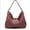 Burgundy, variant on Vonmay Hobo Bag for Women Classic Buckled Shoulder Bag Soft Leather with Zip Pockets