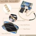 thumbnail image 3 of FORMRS Women Crossbody Purse with Chain Strap Vegan Leather Shoulder Handbag, Sea Window, 3 of 7