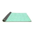 thumbnail image 2 of Ahgly Company Indoor Square Solid Turquoise Blue Modern Area Rugs, 5' Square, 2 of 4