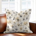 thumbnail image 3 of Gray Beige Floral Pillow Covers 18x18 Inch, Spring Modern Botanical Flowers Blossom Linen Pillowcase with Invisible Zipper, Decorative Throw Pillow Covers Cushion Case for Couch Sofa Bed Living Room, 3 of 9