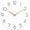 B_white, variant on Wall Clock, Gray Silent Non-Ticking, Decorative Battery Operated Wall Clocks for Bedroom, Kitchen, Home, Office, School, Hotel (8 Inch)