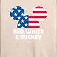thumbnail image 3 of Disney - Red White And Mickey - Women's Lightweight French Terry Long Sleeve Shirt, 3 of 5